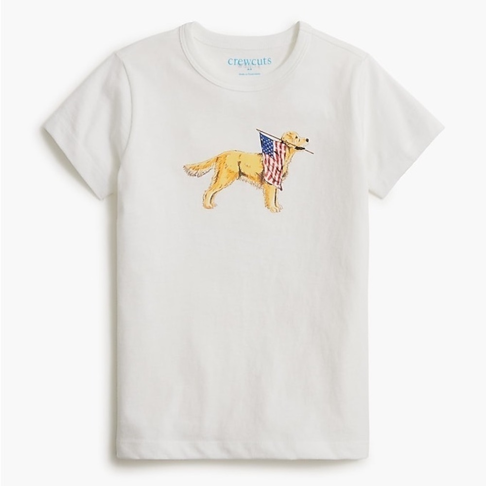 J Crew Boys' flag dog graphic tee
Item BQ805